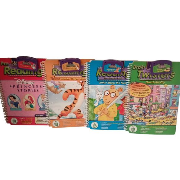 Leap Frog Leap Pad Learning System lot of 16 books and cartridges Works - Picture 8 of 9